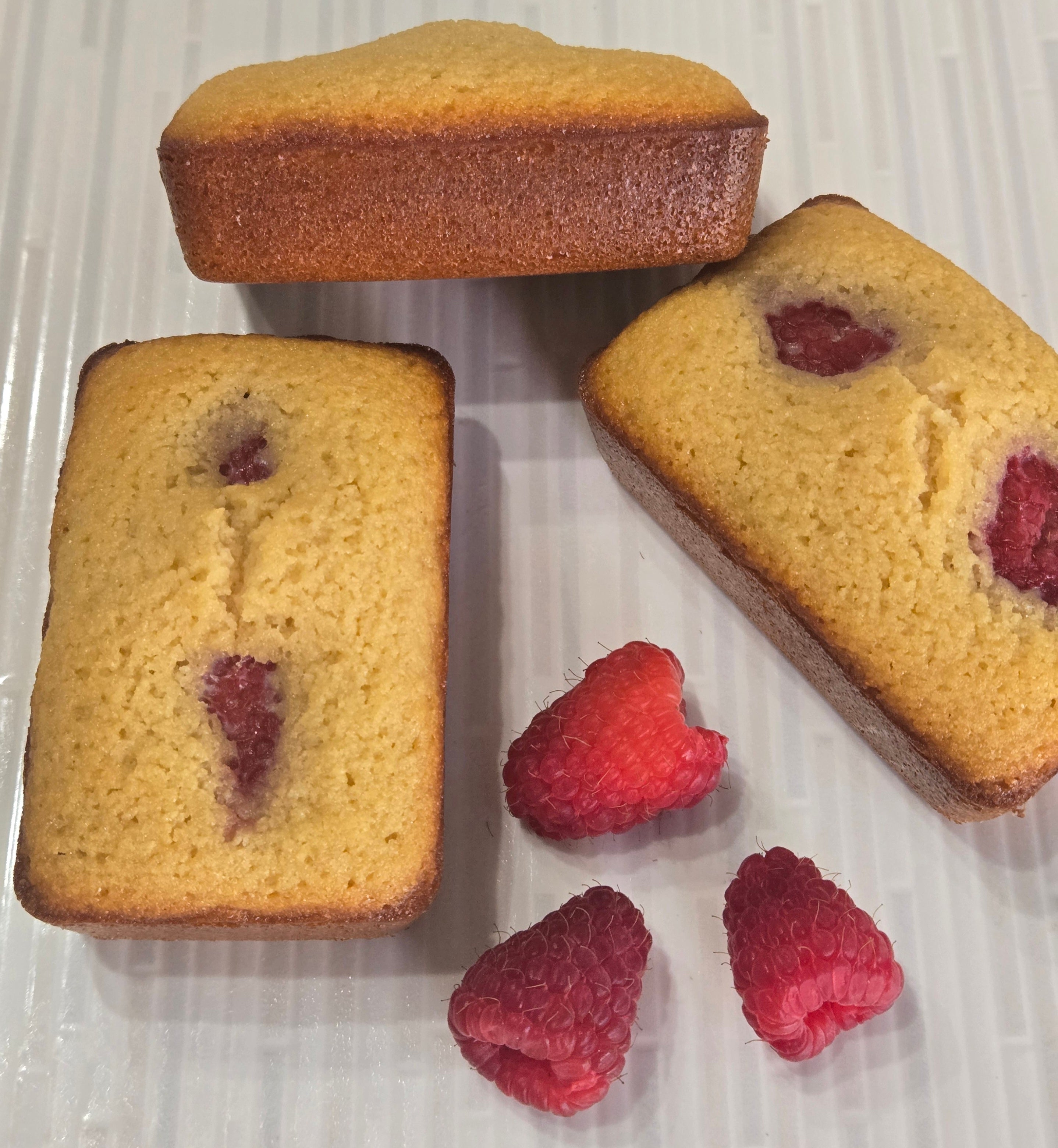 Financiers Framboises / Raspberry Financiers- Gluten-free - 3pcs