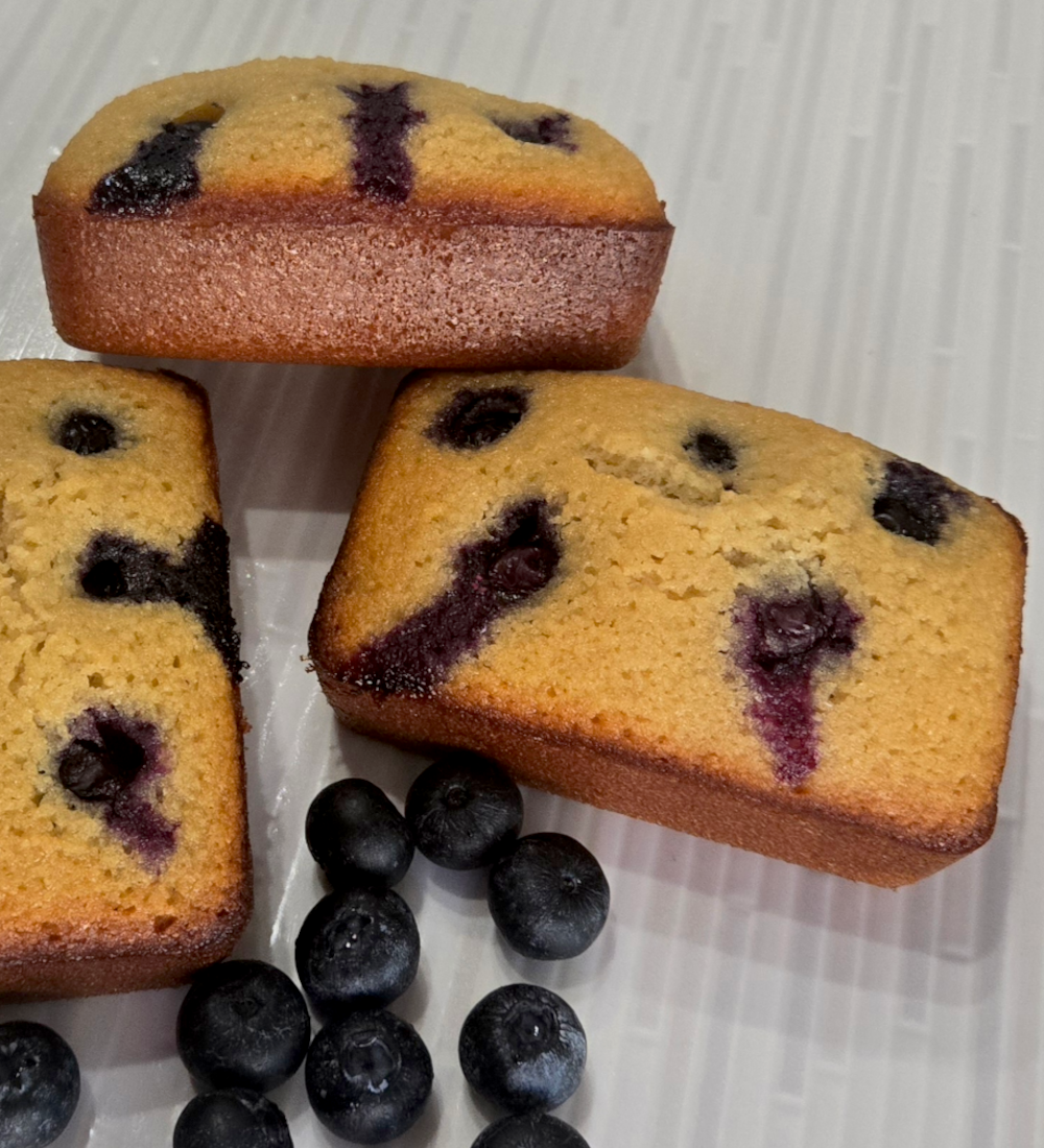 Financiers Myrtilles / Blueberry Financiers - Gluten-free- 3 pcs