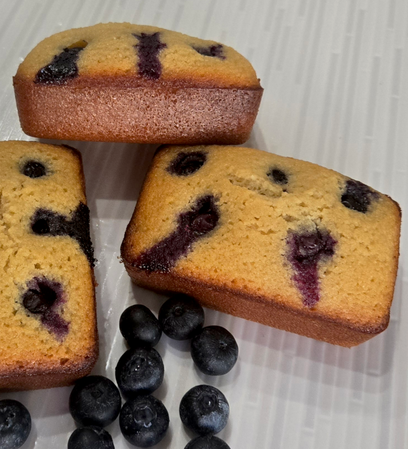 Financiers Myrtilles / Blueberry Financiers - Gluten-free- 3 pcs