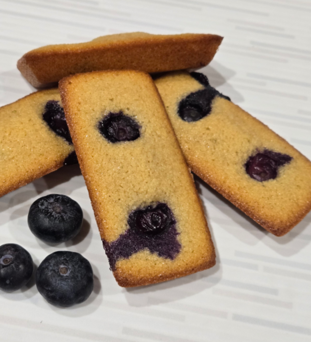 Mini Financiers Myrtilles /Mini Blueberry Financiers - Gluten-free- 2 pcs