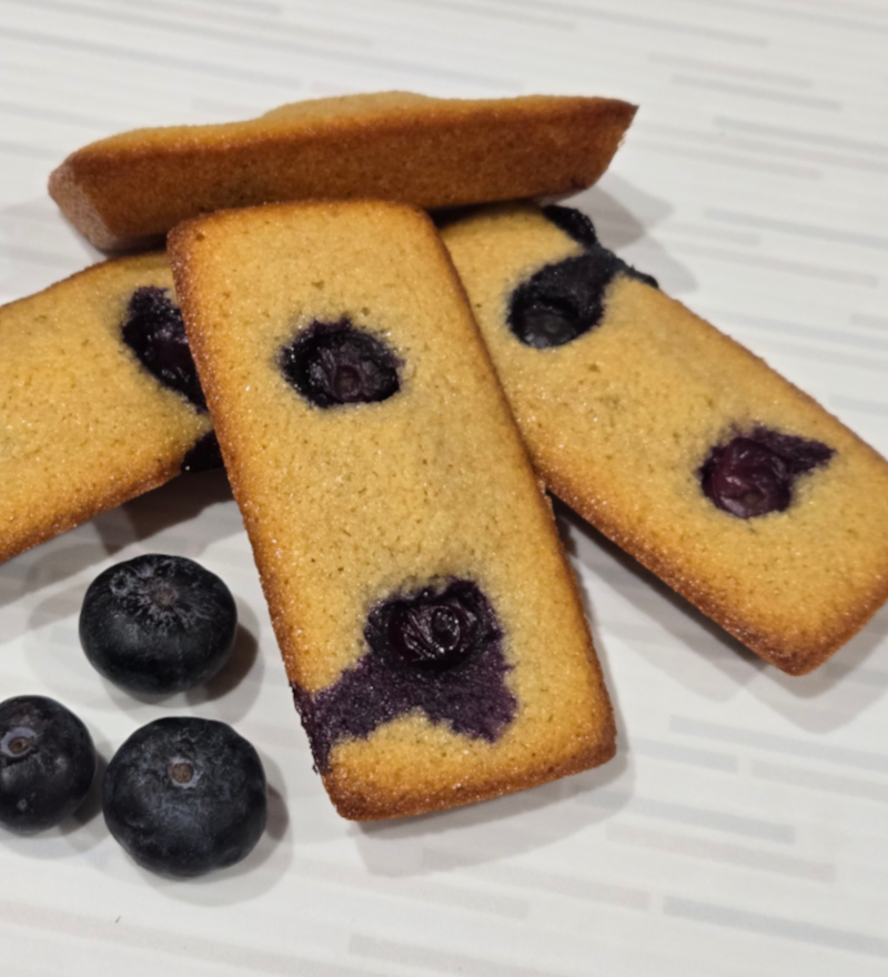 Mini Financiers Myrtilles /Mini Blueberry Financiers - Gluten-free- 2 pcs