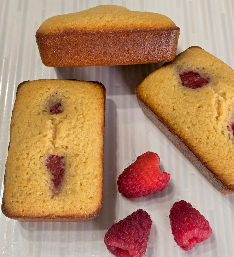Financiers Framboises / Raspberry Financiers- Gluten-free - 3pcs