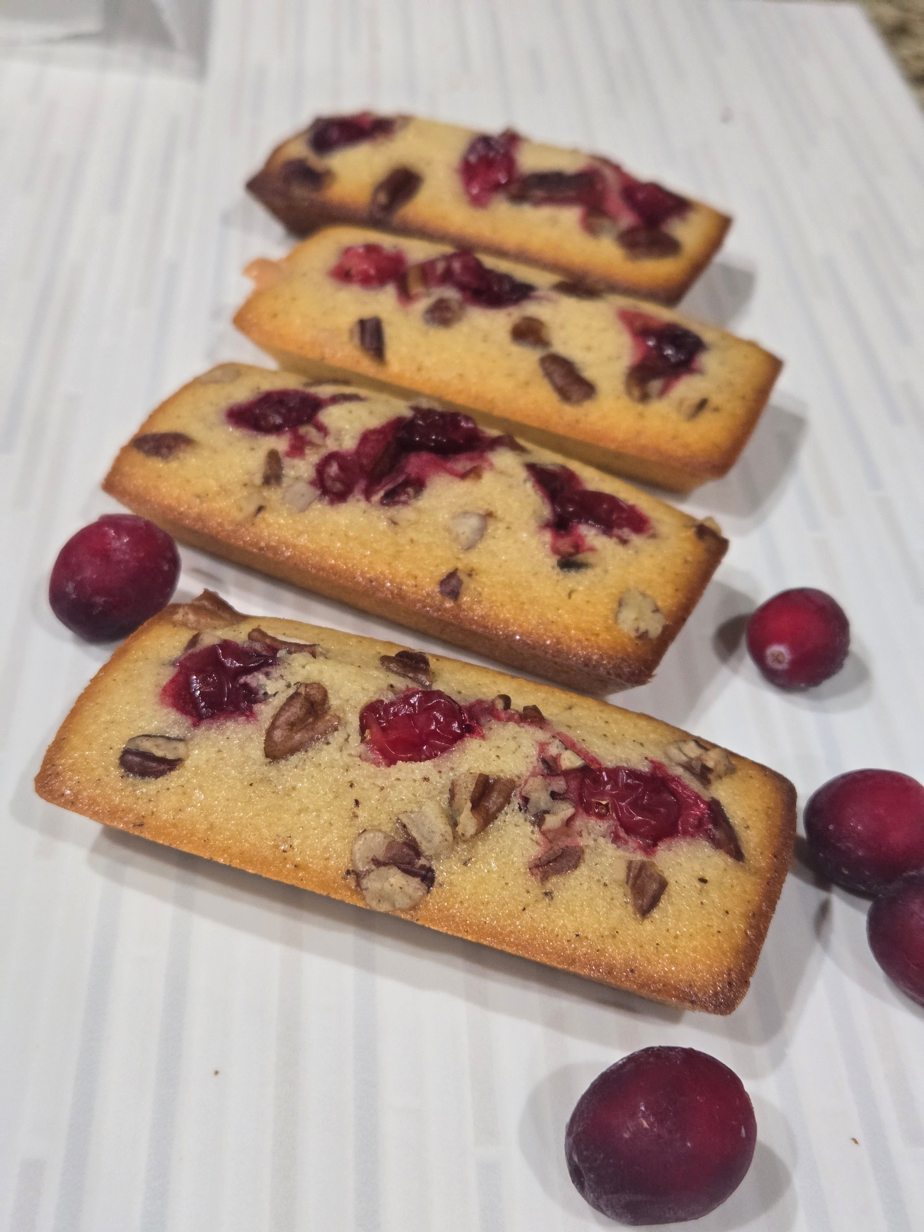Cranberry Pecan mini Financiers - Gluten free- 2 pcs