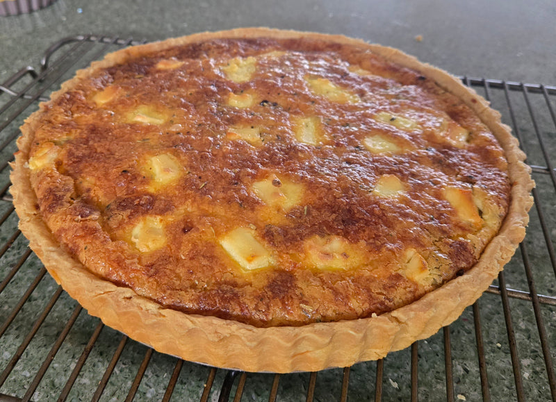 Mushroom Quiche - VEGETARIAN- Extra Large- 11" x 2"