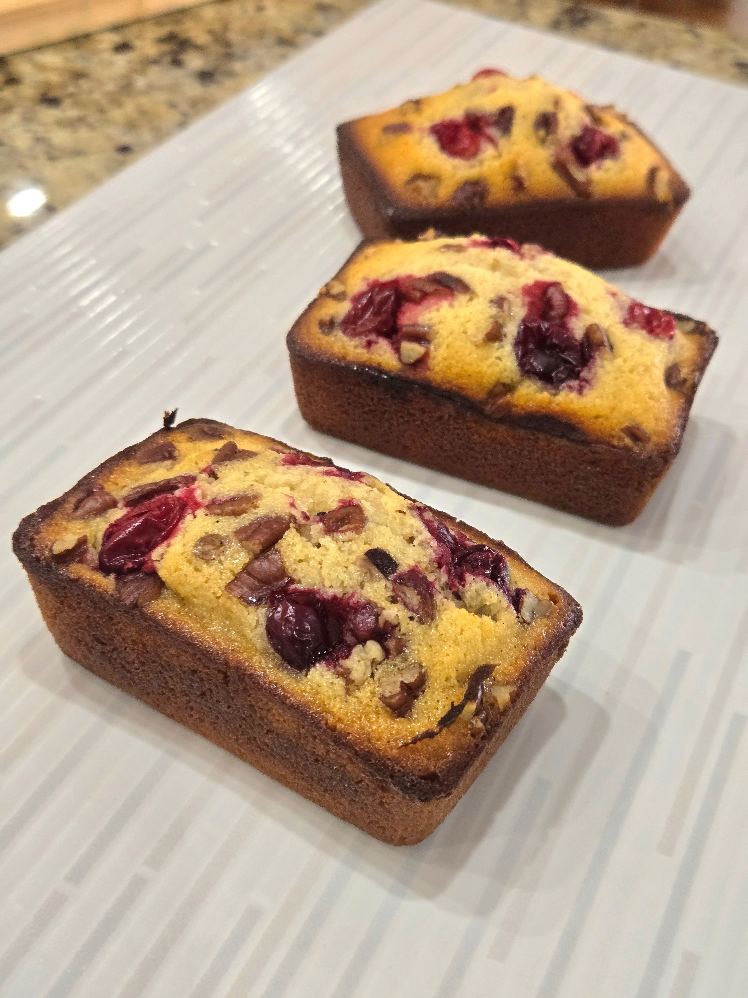 Cranberry Pecan Financiers- Gluten-free - 3 pcs