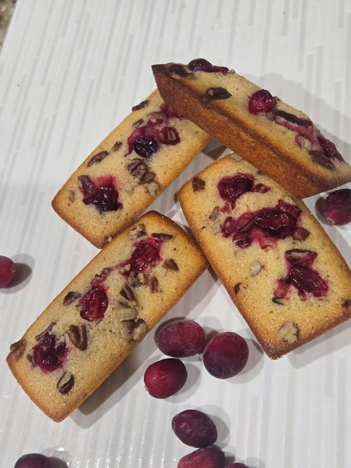 Cranberry Pecan mini Financiers - Gluten free- 2 pcs
