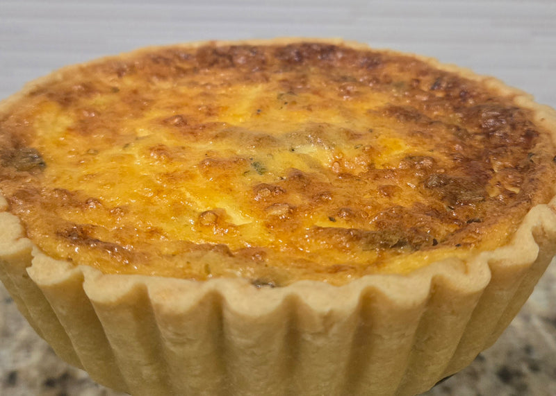Mushroom Quiche - VEGETARIAN- Large - 9" x 2"
